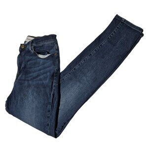Frame Le High Skinny Crop Jeans Womens Size 27 Mid Rise Medium Wash Denim Pants